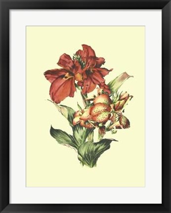 Framed Lush Floral I Print