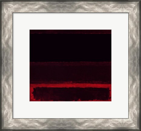 Framed Four Darks in Red, 1958 Print