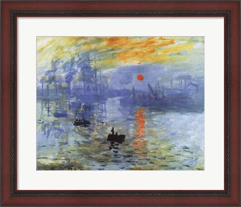 Framed Impression, Sunrise, c.1872 Print