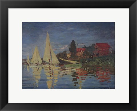 Framed Regatta at Argenteuil Print