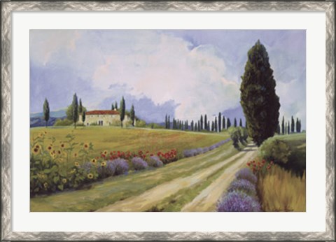 Framed Holiday in Tuscany Print