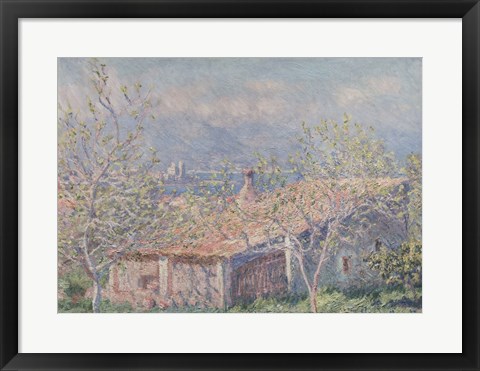 Framed Gardener&#39;s House at Antibes, 1888 Print