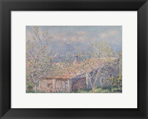 Framed Gardener&#39;s House at Antibes, 1888 Print