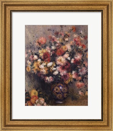 Framed Dahlias Print