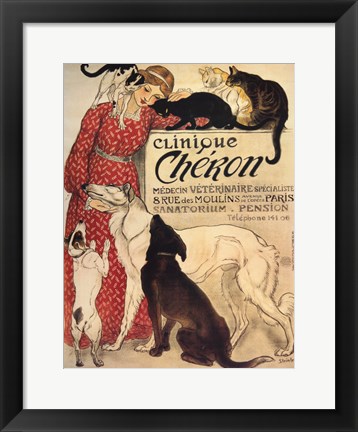 Framed Clinique Cheron Print