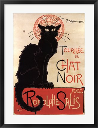 Framed Tournee du Chat Noir Print