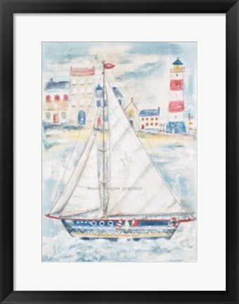 Framed About to Sail Print