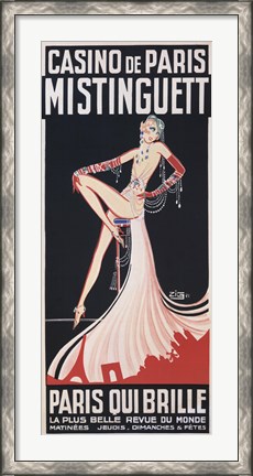 Framed Casino de Paris/Mistinguett Print