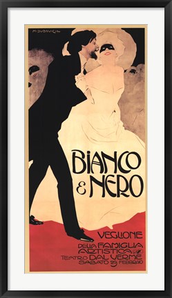 Framed Bianco &amp; Nero Print