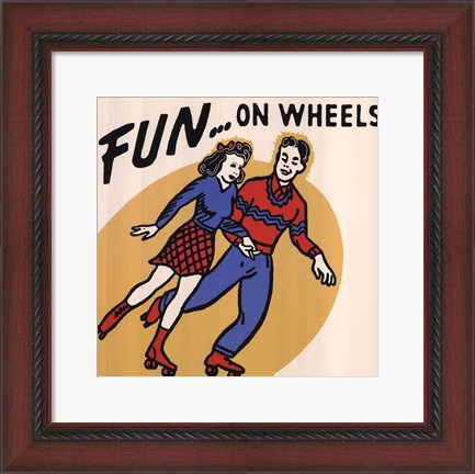 Framed Fun...On Wheels Print