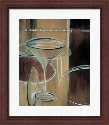 Framed Sweet Martini Print