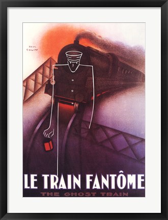 Framed Le Train Fantome Print