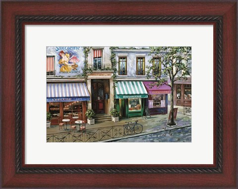 Framed Rue Des Maisons Print