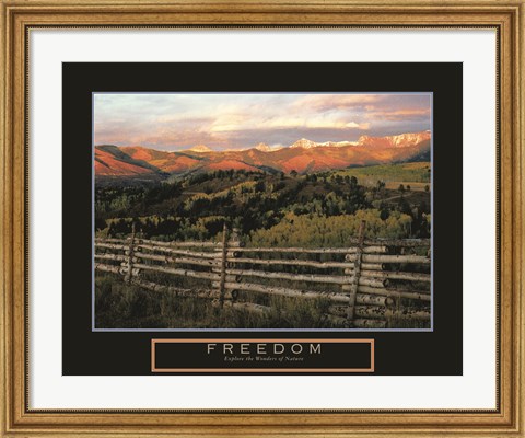Framed Freedom - Explore the Wonders of Nature Print
