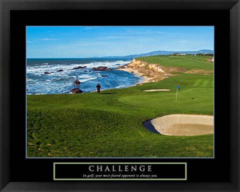 Framed Challenge - Golf Print