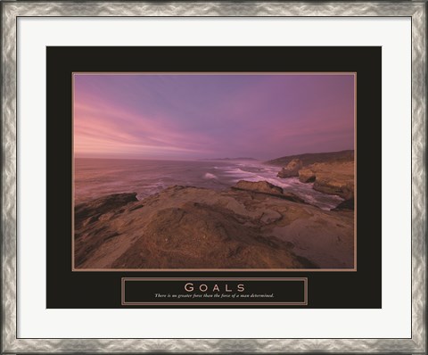 Framed Goals - Sunset Print