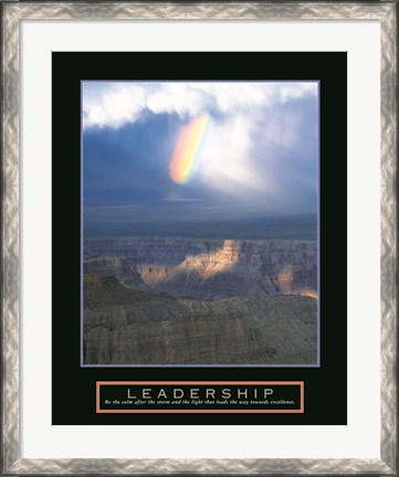 Framed Leadership - Passing Storm Print