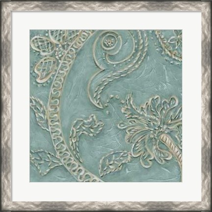 Framed Tiffany Lace I Print