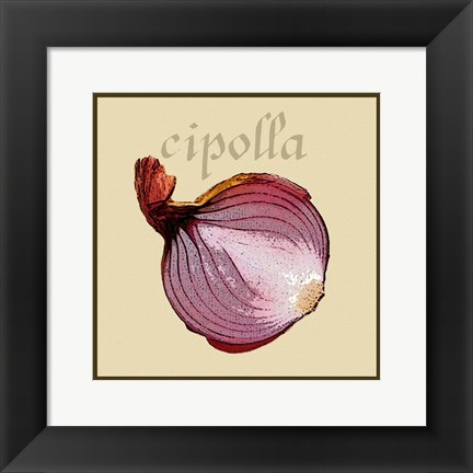 Framed Italian Vegetable VI Print