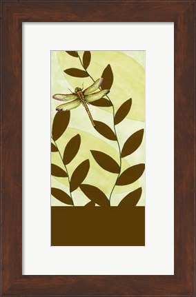 Framed Dragonfly Whimsey I Print