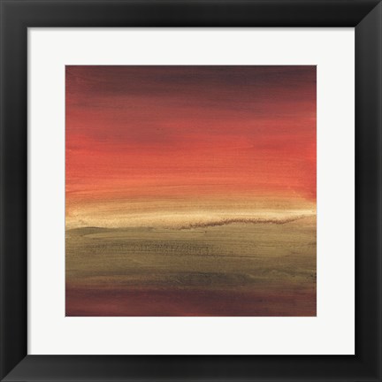 Framed Abstract Horizon I Print
