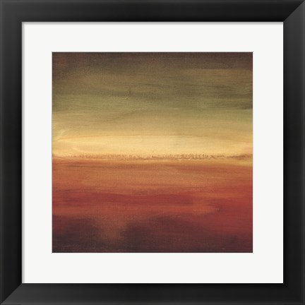 Framed Abstract Horizon II Print