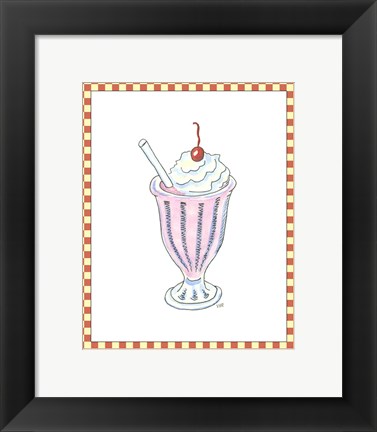 Framed Ice Cream Parlor II Print