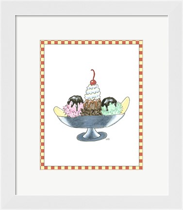 Framed Ice Cream Parlor IV Print