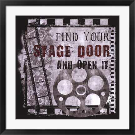 Framed Stage Door Print