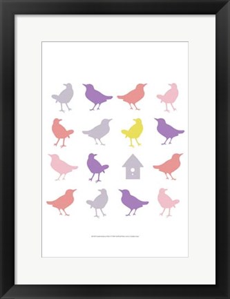 Framed Animal Sudoku in Pink I Print