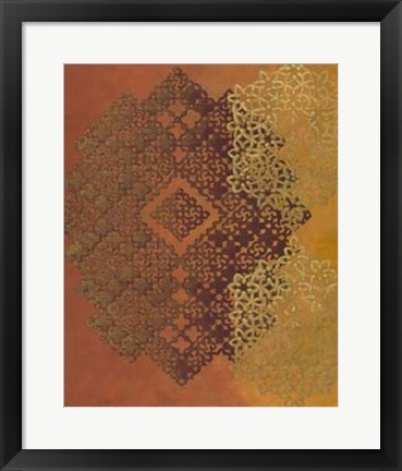 Framed Golden Henna I Print