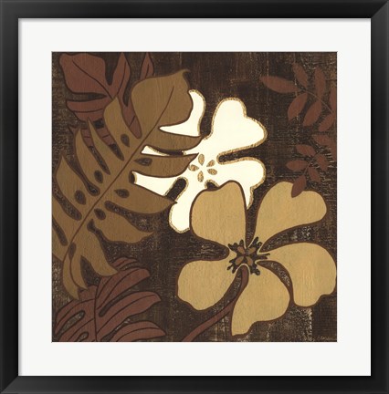 Framed Calypso Floral I Print