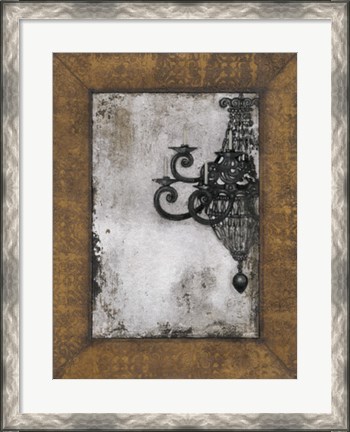 Framed Antique Chandelier II Print