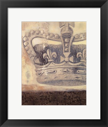 Framed Regal Crown II Print