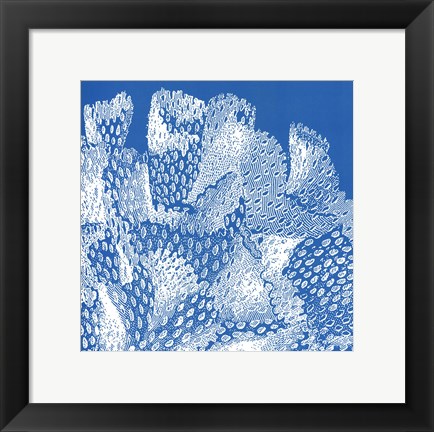 Framed Saturated Coral IV Print