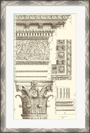 Framed Corinthian Detail V Print