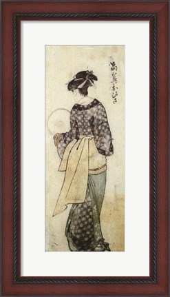 Framed Back View of Ohisa Print