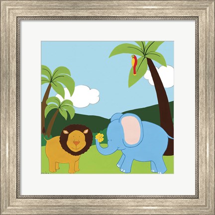 Framed Jungle Jamboree IV Print
