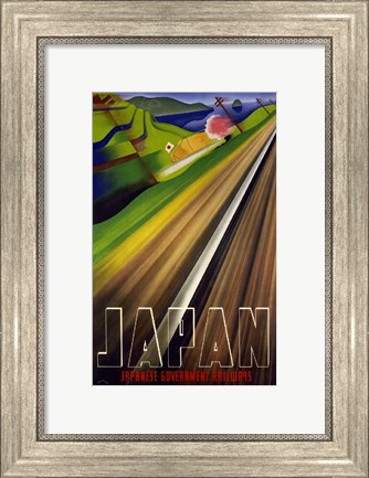 Framed Japanese Railways Print