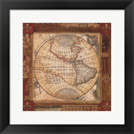 Framed Corners of the Earth - Detail II Print