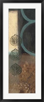 Framed Earthen Leaves I Print