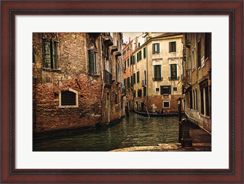 Framed Venetian Canals V Print