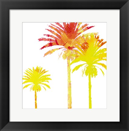 Framed Sunny Palm I Print