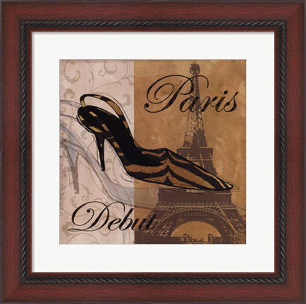 Framed Paris Debut Print