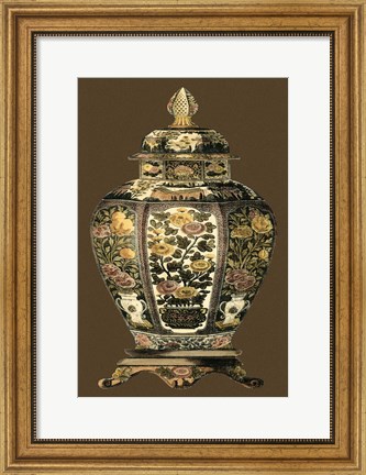 Framed Small Amber Porcelain II (U) Print