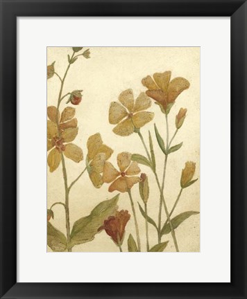 Framed Small Wildflower Field I Print