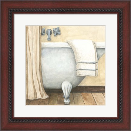 Framed Contemporary Bath I Print