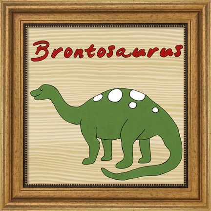 Framed Brontosaurus Print
