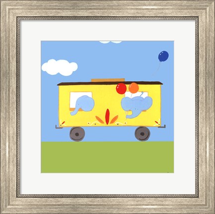 Framed Circus Train III Print