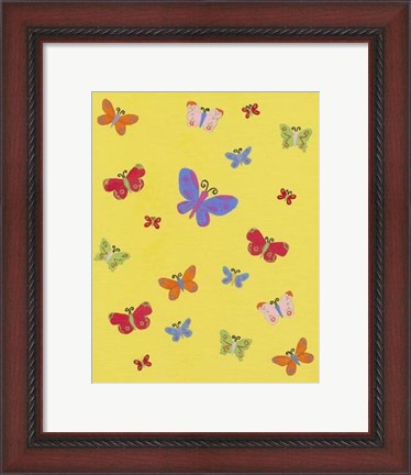 Framed Busy Butterfly Print